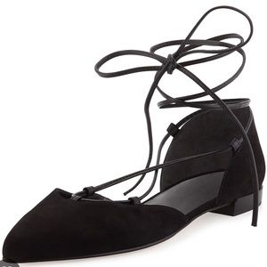 Stuart Weitzman Gilligan Lace Up Flat